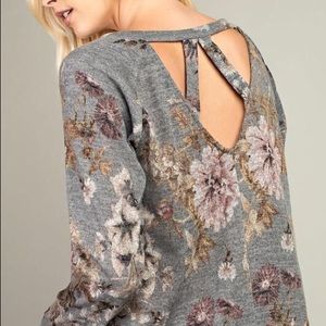 Floral crossback back top